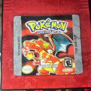 Velvet Custom “ Red Version “ Pokemon Rug
